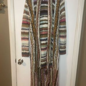 Free People long multi sweater
